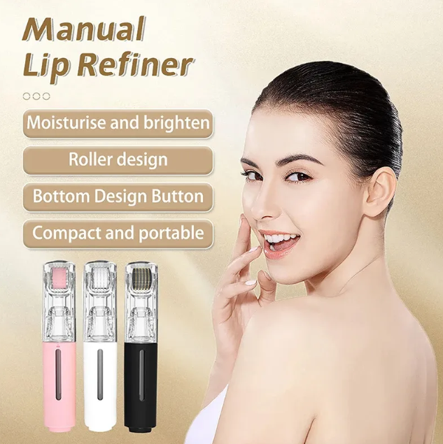 Roller 3-en-1 pour la pousse des lèvres et de la barbe