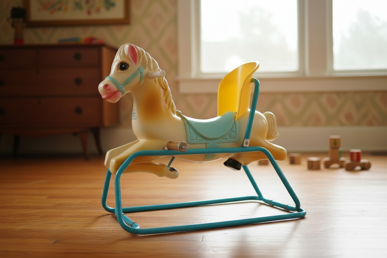 THE "TIME MACHINE" JACKPOT 1960s/70s Gabriel Industries "Walk-R-Ride" Wonder Horse (Deluxe Edition)