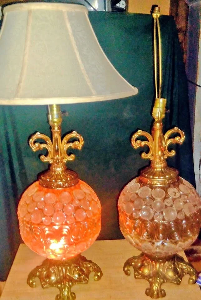 Hollywood Regency Bubble Lamps – Matching Pair (1960s/70s)